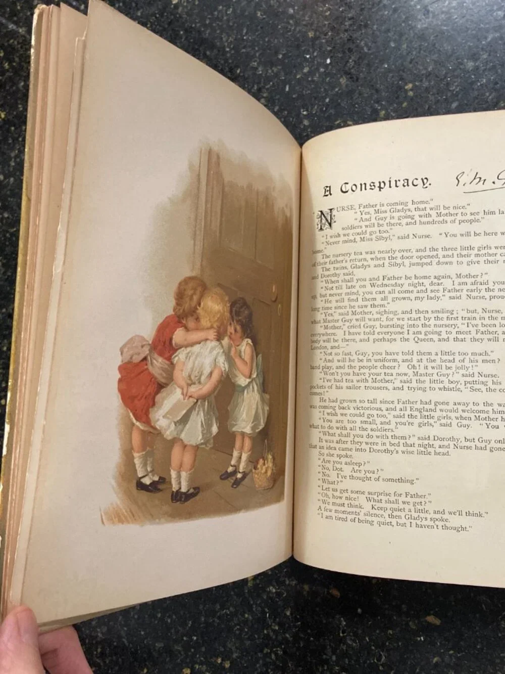 Victorian Chromolithograph Book, Marie Seymour Lucas Illustrations, Circa 1890,
